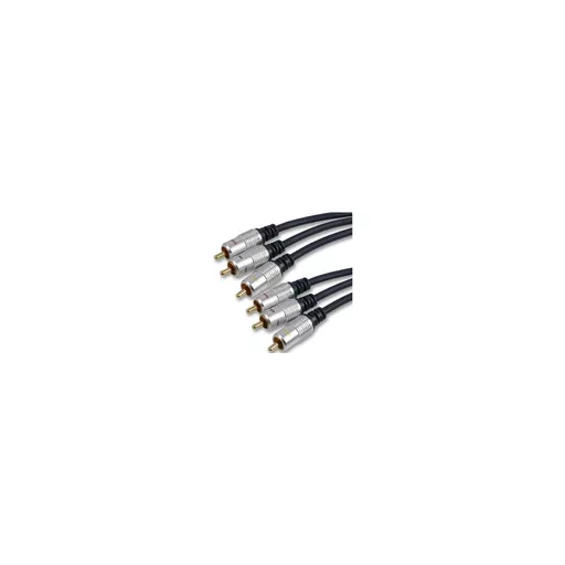 Premium 3 x  RCA Phono AV Cable (Red, White & Yellow)