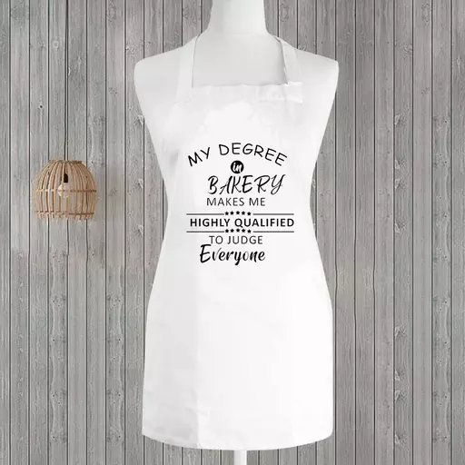 Personalised funny quote apron. Customised for Chefs, BBQ & Crafts