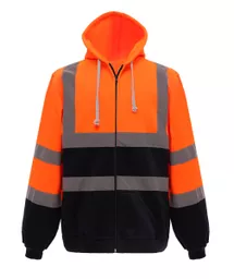 Hi-Vis Zipped Hoodie