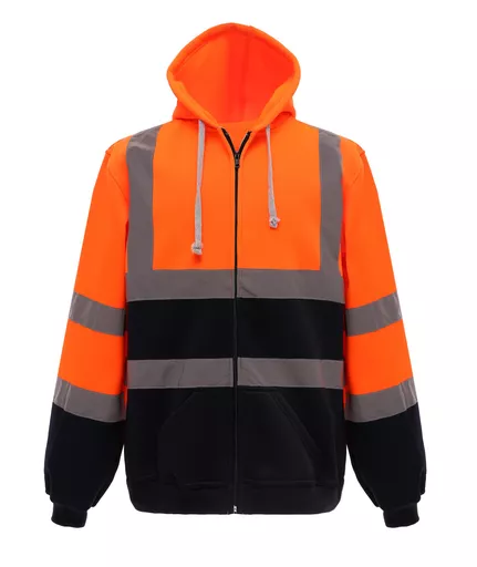 Hi-Vis Zipped Hoodie