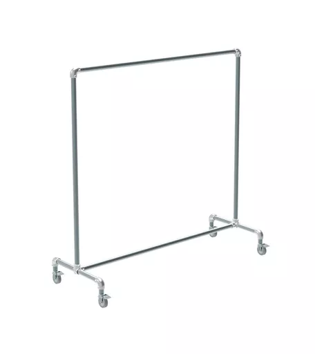 5ft Industrial Galvanised Clothes Rail