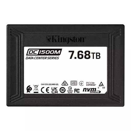 Kingston Technology DC1500M U.2 Enterprise SSD 7680 GB PCI Express 3.0 3D TLC NVMe