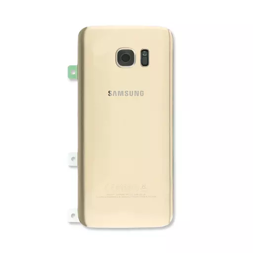 Back Cover w/ Camera Lens (Service Pack) (Gold) - For Galaxy S7 Edge (G935)