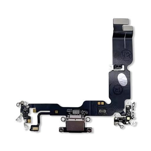 Charging Port Flex Cable (Black) (RECLAIMED) - For iPhone 15 Plus