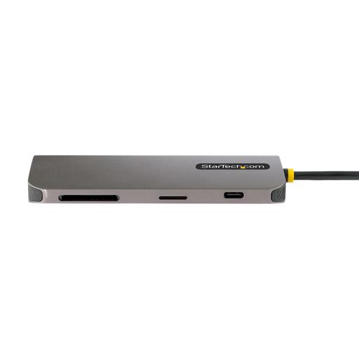 StarTech.com USB C Multiport Adapter 4K 60Hz HDMI Video, 3 Port 5Gbps USB-A Hub, 100W USB Power Delivery Pass-Through/GbE/SD/MicroSD, 12"/30cm Cable, Travel Laptop Docking Station