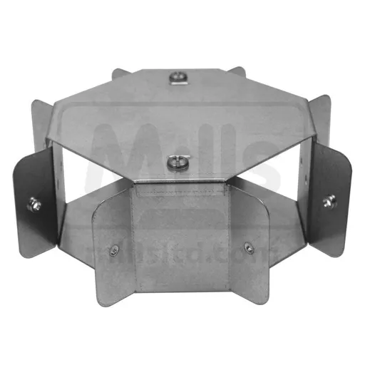 Galvanised Trunking Intersection 100 x 100mm
