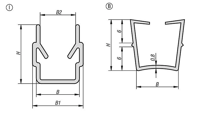 End Cap for aluminium profile.