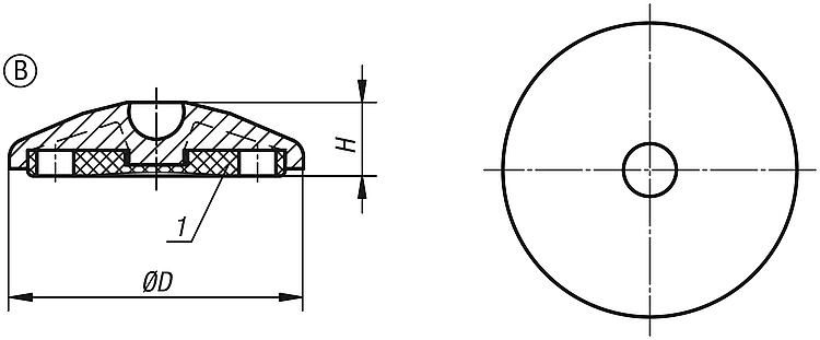 Swivel Plate. 80mm Diameter. Anti-Slip Base. Compatible With Spindle K0421.