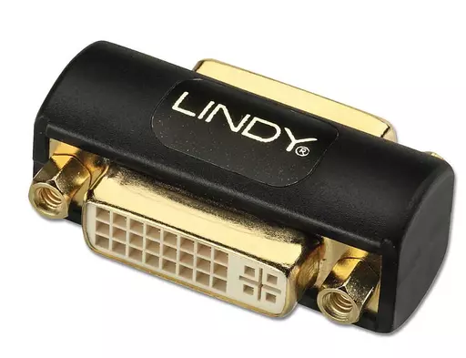 Lindy DVI-I DD double female adapter