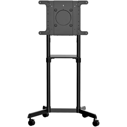 StarTech.com Mobile TV Cart - Portable Rolling TV Stand for 37-70" VESA Display (154lb/70kg) - TV Stand w/Shelf & Storage Compartment - Rotate/Tilt Display - Universal TV Mount on Wheels