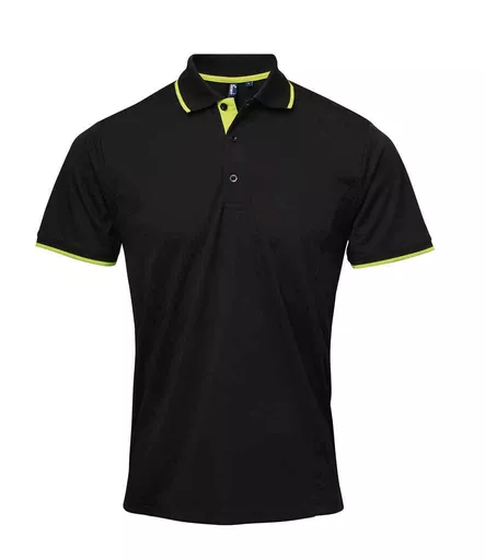 Premier Contrast Coolchecker Pique Polo Shirt