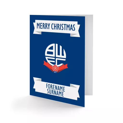 Bolton Wanderers FC Crest Christmas Card