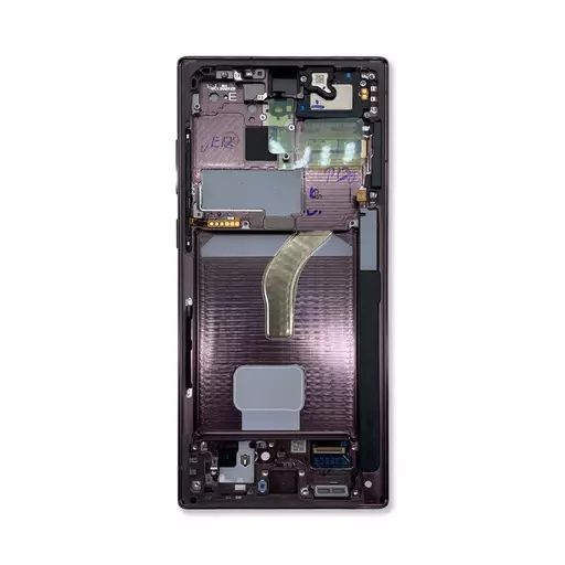 OLED Screen Assembly (Service Pack) (Burgundy) - Galaxy S22 Ultra 5G (S908)