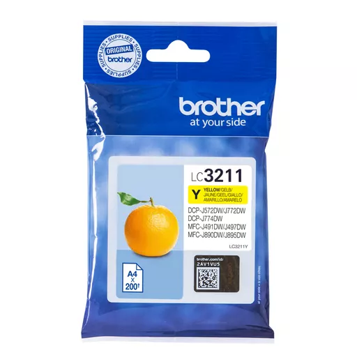 Brother LC-3211Y Ink cartridge yellow, 200 pages ISO/IEC 19752 for Brother DCP-J 772