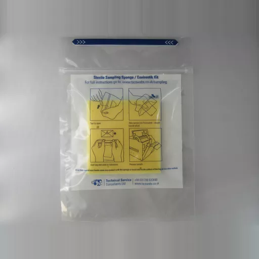 Swab Yellow Sponge Carcass 100x100mm 10ml MRD &StomBag Pk 75