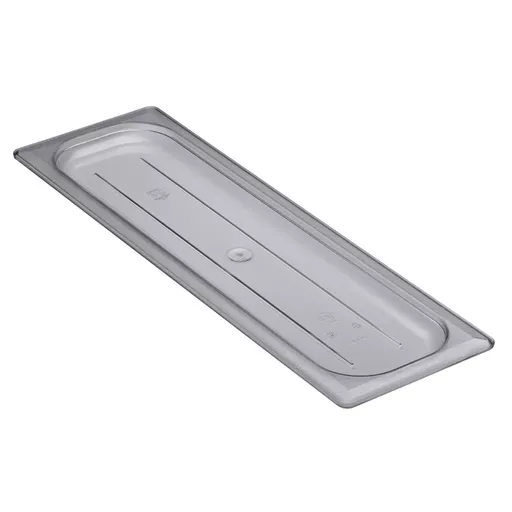 1/2 CLEAR GN LONG FLAT COVER POLYCARBONATE CAMBRO