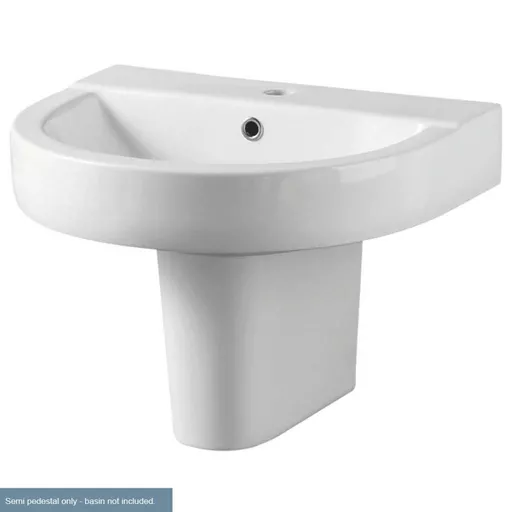 Kenley Semi Pedestal with Fixings - White