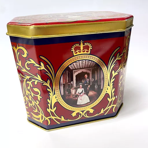 Queen Elizabeth II Silver Jubilee Tea Tin