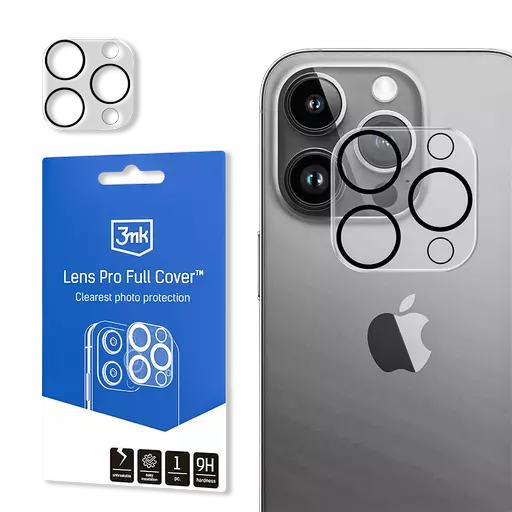 3mk - Lens Pro Full Cover - For iPhone 15 Pro / 15 Pro Max