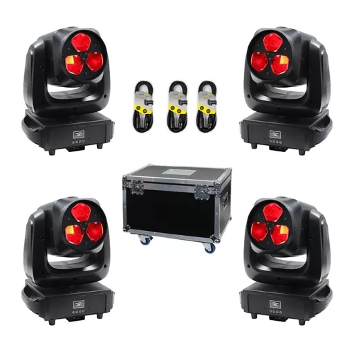 Equinox Vortex x4 with Quad Flight Case Bundle