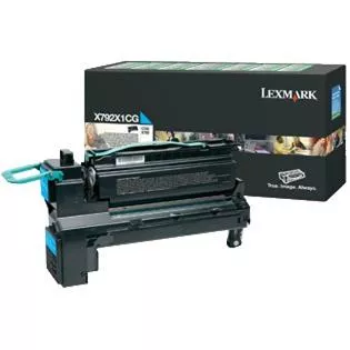 Lexmark X792X1CG Toner cartridge cyan return program, 20K pages ISO/IEC 19798 for Lexmark X 792