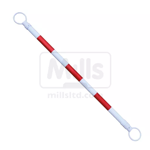 Telescopic Demarcation Pole for Traffic Cones - Red / White
