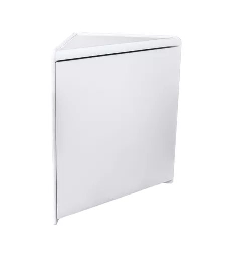 White Solid Corner Counter - 600mm x 600mm x 900mm