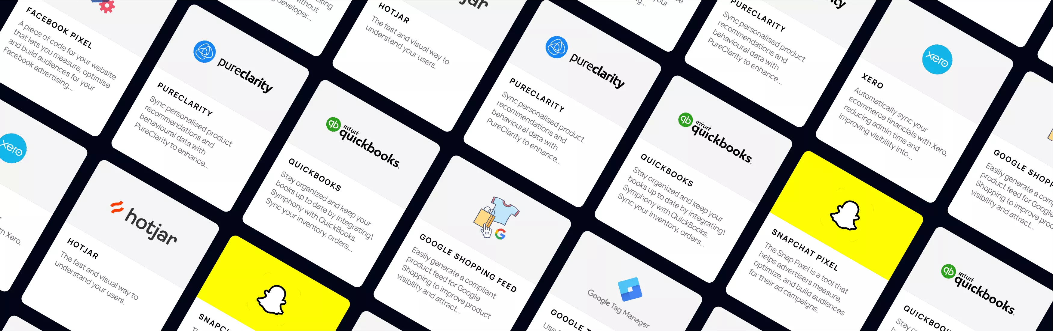 Plugins compatible with Symphony Commerce displayed in a collage