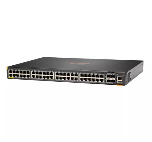 HPE Aruba Networking Aruba 6200F 48G Class4 PoE 4SFP+ 370W Managed L3 Gigabit Ethernet (10/100/1000) Power over Ethernet (PoE) 1U Black