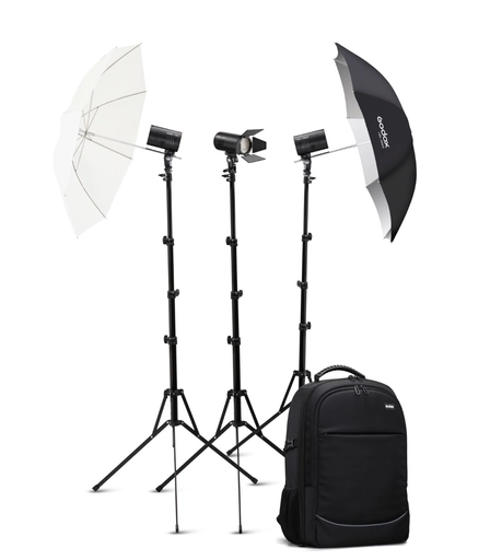 Godox AD100Pro TTL flashes backpack 3 head kit