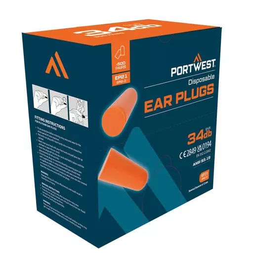 Ear Plug Dispenser Refill Pack (500 Pairs)