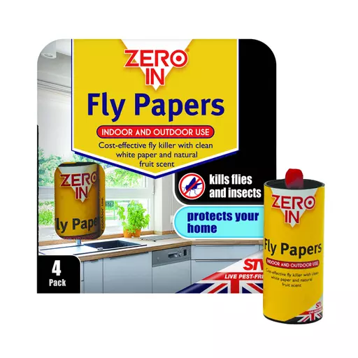 Fly papers - Zero In (4 pack)