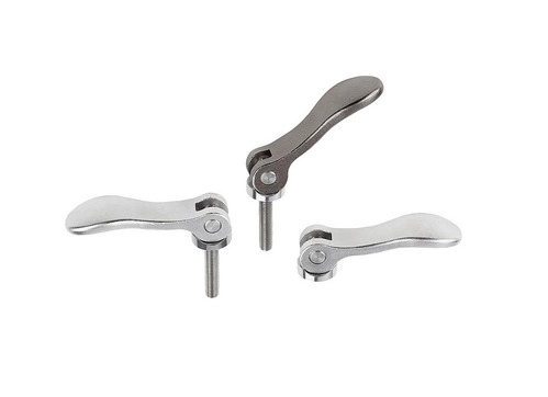 K0645 - Cam Levers With Stainless Steel Handle, & Stainless Steel Thread M3-M10