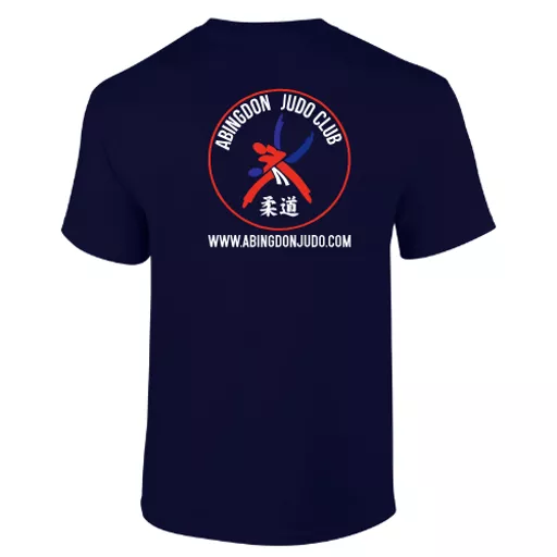 AbingdonJudoClub_GildanCottonTee_Navy_Back.png