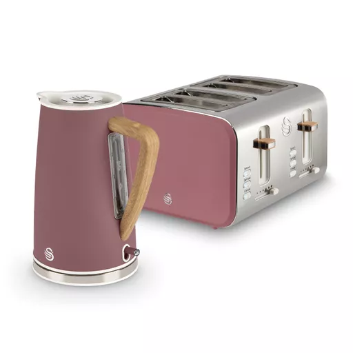Nordic 4 Slice Toaster and Cordless Kettle Set