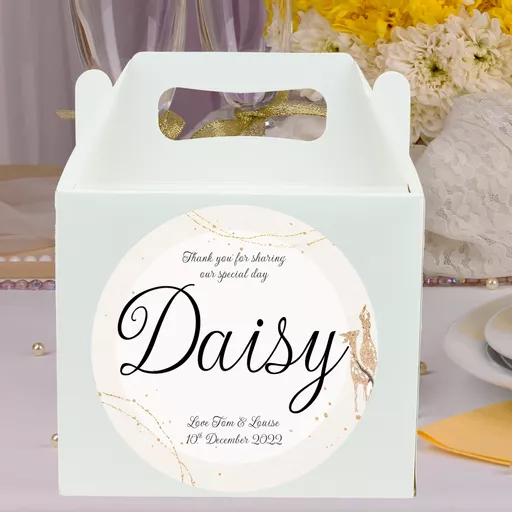 Children's Christmas Wedding Activity Box with Reindeer
