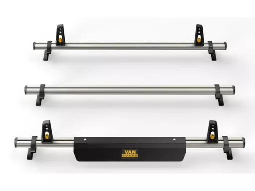 Vauxhall Vivaro 2014-2019 L1,L2, H1 - ULTI Bar+ (Aluminium) - 3 Roof Bars