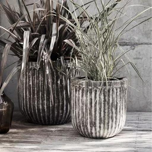 -Planter, Pharao, Antique brown, set of 2