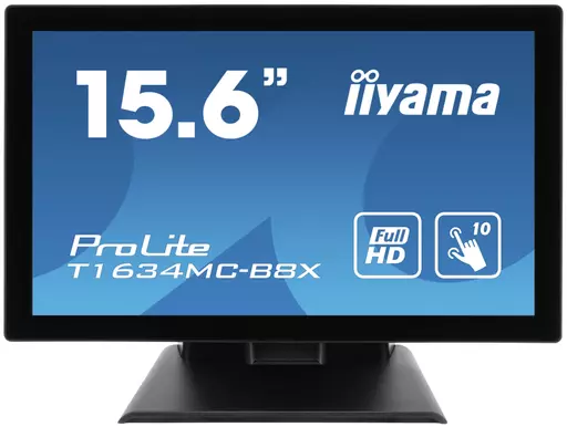 iiyama ProLite T1634MC-B8X computer monitor 39.6 cm (15.6") 1920 x 1080 pixels Full HD LED Touchscreen Multi-user Black