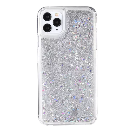 GlitterFall for iPhone 14 Plus - Silver