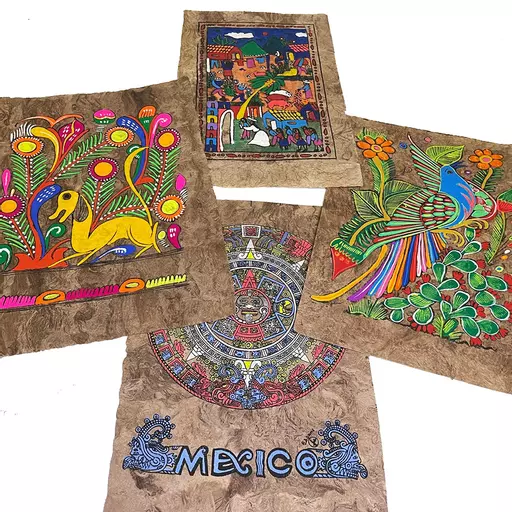 Mexican Amate Bark Painting