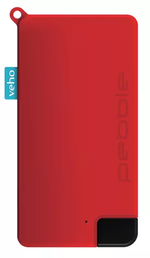 Veho Pebble Pokket 1000mAh micro size keyring Power Bank - Red