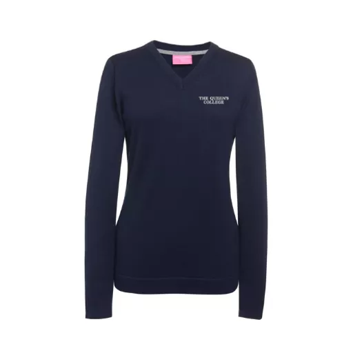 TheQueensCollege_AtlantaV-NeckJumper_Navy_Front.png
