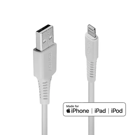 Lindy 1m USB to Lightning Cable white