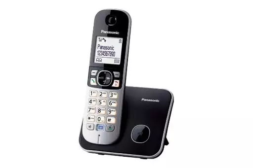 Panasonic KX-TG6811 DECT PHONE - SINGLE DECT telephone Caller ID Black, Silver