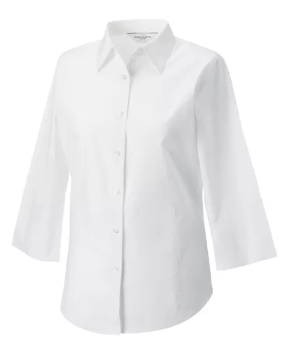 Ladies' 3/4 Sleeve Easy Care Fitted Shirt