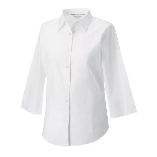 Ladies' 3/4 Sleeve Easy Care Fitted Shirt