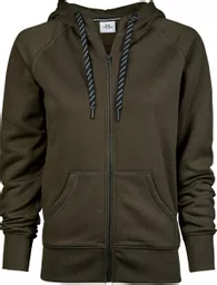 Ladies' Fashion Full Zip Hooded Sweat