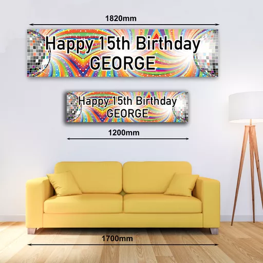 Personalised Banner - Disco Banner