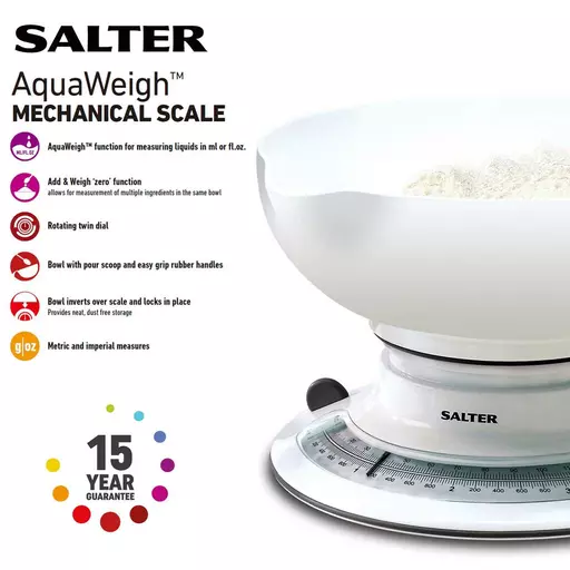 Salter Kitchen Scales with Weighing Bowls & Jugs